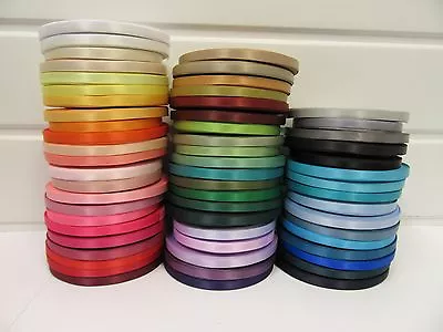 £1.30 • Buy 7mm Satin Ribbon 2 Metres Or 25 Metre Roll Double Sided Wedding Craft UK VAT Reg
