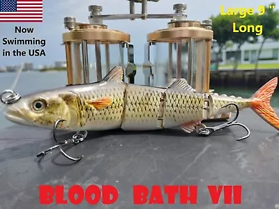 Natural Mackerel Lure Laser Sharp Hooks Massive 9  Swimbait Death WishTo Fish • $17.99
