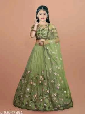 $41.89 • Buy New Heavy Designer Trending Baby Lehenga Choli Set Embroidered Work Party Wear
