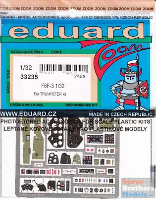 EDU33235 1:32 Eduard Color Zoom PE - F6F-3 Hellcat (TRP Kit) • $29.74