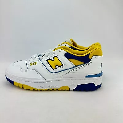 Size 5 Boys New Balance 550 Honeycomb Heritage Blue Big Kids Athletic Sneaker • $60