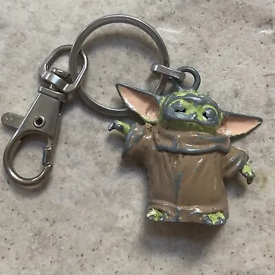 Baby Yoda Keychain Metal THE CHILD Star Wars Mandalorian Keychain W/Clip • $5