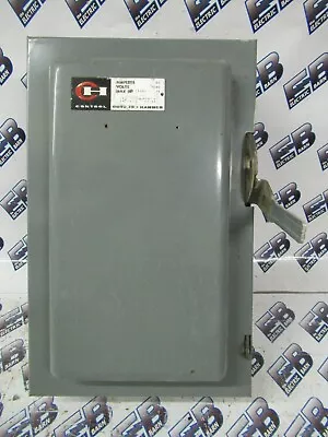 Cutler Hammer 4105H302H 60 Amp 240 Volt 3P3W Fusible Vintage Disconnect - OS • $60