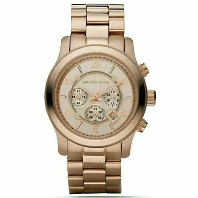 Brand New MK8096 Michael Kors Men's Runway Rose Gold-Tone Watch • $179