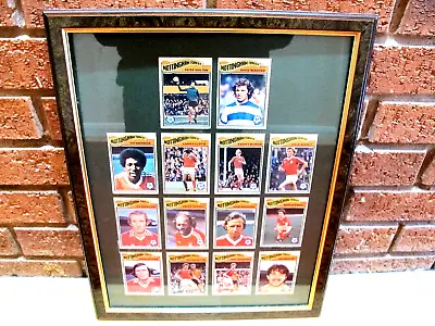 £9.99 • Buy 14 Framed Nottingham Forest 1978 Topps Chewing Gum Collectors Cards- 15in X 19in