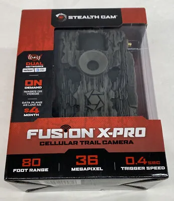 Stealth Cam STC-FXWT Fusion X-Pro Cellular Trail Game Camera 36MP Hunt SEALED  • $60