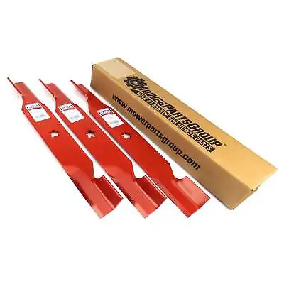 (3) Reaper 54  Hi Lift Blades For Husqvarna Replaces 187254 187256 Made In USA • $39.99