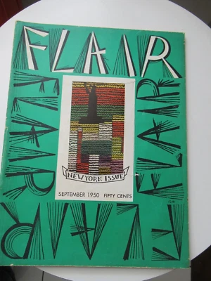 $85 • Buy 1950 Vintage Flair Magazine Sept. VOGUE LIKE FASHION & Design MCM NEW YORK ISSUE