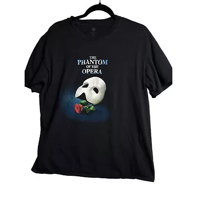 Phantom Of The Opera Black Short Sleeve Tee Shirt XL • $25