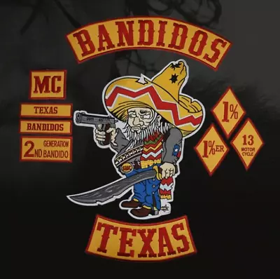 Bandidos Bikers Rocker Patches Mc Motorcycle Biker Texas Jacket Patch Full Set • $29.95