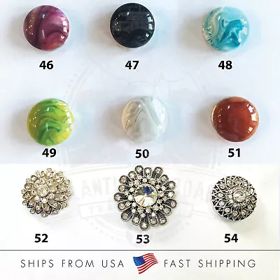 Variety Snap Buttons -- Fits Snap Base 18-20mm Choose From Pull-Down Menu 46-54 • $4.59