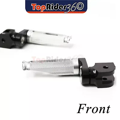 SILVER Front Foot Pegs 25mm Lower Shinobi For Yamaha YZF R1 00-14 13 12 11 10 09 • $47.94