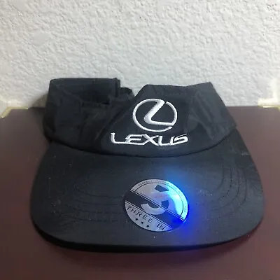 Lexus Sun Visor Hat Three IN In Black Adjustable With Lexus Logo • $6
