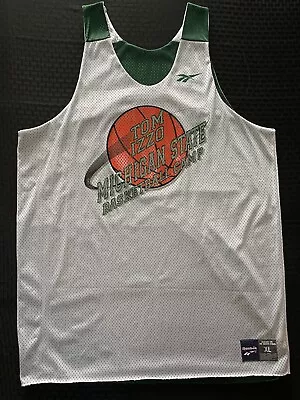 Michigan State Spartans Tom Izzo Basketball Camp Y2K Reebok Practice Jersey XL • $71.99