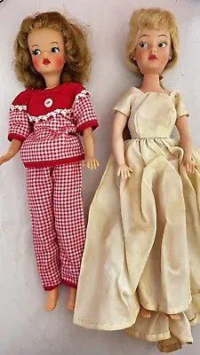 Vintage Ideal Tammy And Misty Dolls With Clothes And Travel Wardrobe • $175.45