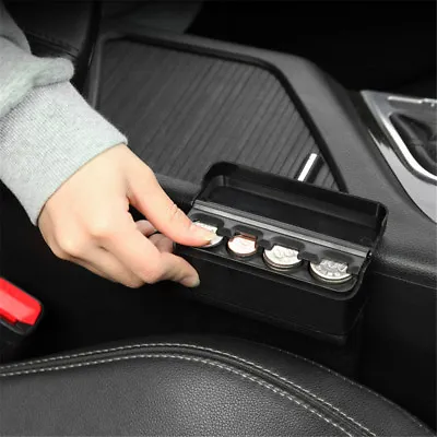 $4.82 • Buy Car Interior Coin Pocket Cases Holder Plastics Storage Box Dispenser Organiz^ss
