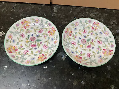 Two Minton Haddon Hall Tea Cup Saucers • £6.99