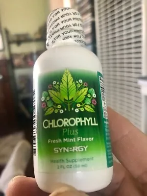 Liquid Chlorophyll PLUS By Synergy - Mint Flavor - 1 Bottle / 2oz(2019) - FRESH! • $10