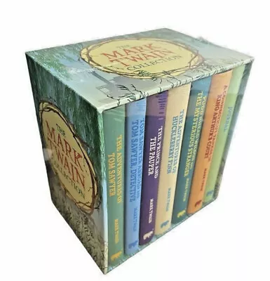 The Mark Twain Collection 6 SEALED Book Box Set NEW With Journal Great Xmas Gift • $36.69