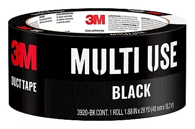 3M 3920-BK 1.88  X 20 Yards Scotch Black Duct Tape. 1 ROLL...GREAT DEAL!! • $8.09