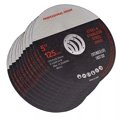 $34.89 • Buy 50x 125mm SHEETMETAL CUTTING DISCS 5  WHEELS ANGLE GRINDER CUT OFF METAL FLAP