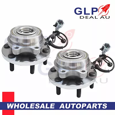 Pair Front Wheel Bearing Hub Spanish For Nissan Navara D40 D22 Pathfinder R51 • $105