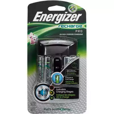 Energizer AA/AAA Battery Charger With 4 AA NiMH Rechargeable Batteries -... • $17.99