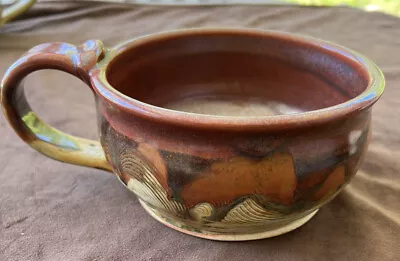 $29.99 • Buy Jack Boyle Pottery Soup Bowl Handled Brown Wheel Thrown Hand Crafted