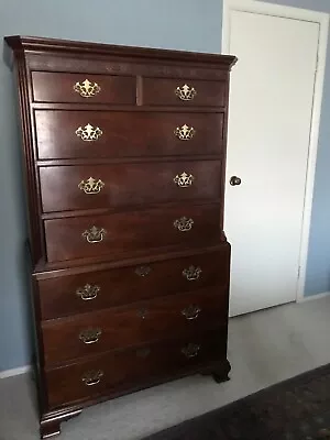 Baker Chippendale Style Mahogany Chest Of Drawers • $1200