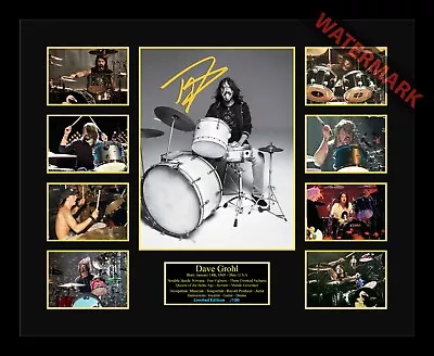 Dave Grohl Foo Fighters  Drums Limited Edition Of 100 Signed Framed Memorabilia  • $118.99