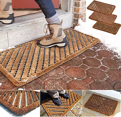 £25.89 • Buy Heavy Duty Scraper Door Mat Dirt Stopper Front Door Boston Wire Frame 45x75cm
