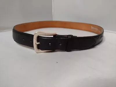 Nocona Belt Co. Mens Western Leather Belt 36 Black Buckle Cowboy A12 • $24.97