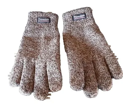 Vintage Thinsulate Ultra Insulation Winter Gloves Brown One Size • $10.95