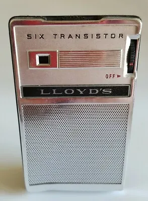 $54.99 • Buy Vintage LLOYD'S 6 Transistor AM Radio Model TR-6L Made In Japan (Ryukyus) Cc1963