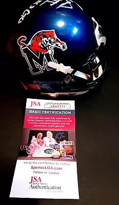 CALVIN AUSTIN III Memphis Tigers SIGNED Mini Helmet JSA COA STEELERS C • $63.19