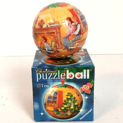 $14.41 • Buy 2006 Ravensburger Christmas Tree Puzzle Ball 3D 7cm 60 Pcs Ornament No Ribbon
