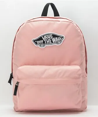 Vans Off The Wall Women's Realm Backpack Bag With Laptop Sleeve In Pink • $59