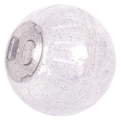 Happy Pet Exercise Jogging Ball Small Animal Rat Hamster Clear Glitter Play Toy • £8.54