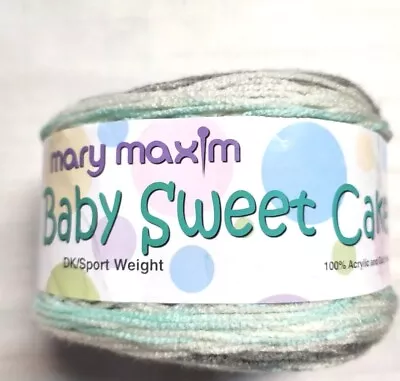 1 Cake Of Mary Maxim Baby Sweet Cakes Yarn Color Lullaby • $7.98