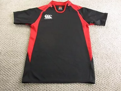 Canterbury Rugby Shirt Youth 14 Years Black Red Sports Girls Womens 12 * • £18.73