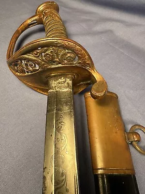 Very Nice US Civil War ROBY M1850 Foot Officers Sword W Scabbard • $510