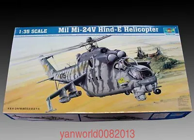 Trumpeter 1/35 05103 Mil Mi-24V Hind-E Helicopter • $94.72