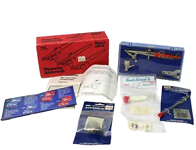 Paasche Airbrush Kit Type H W Accessories Original Box Case W Manual + Extras • $49.95