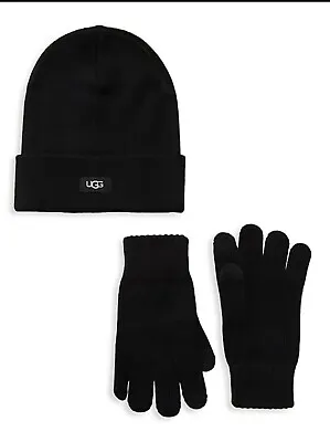 NWT UGG Tech Gloves And Hat Black Set • $59.99