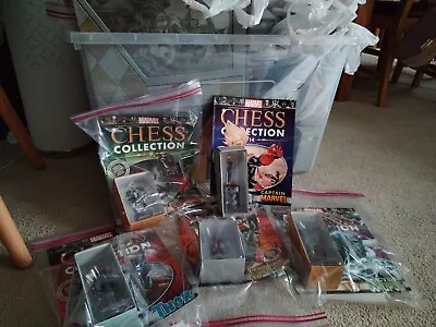  Marvel Chess Collection Set Of 32 Figures Good Vs Evil.  Boxed With Magazines.  • £230