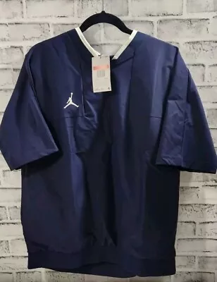 Nike Jordan Team Lightweight SS Coaches Jacket Mens Large Blue CV5858-419 • $44.95