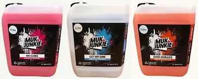 £69.99 • Buy Muk Junkie 5 Litre Cleaner,Citrus Degreaser,Shine Care Combo Mx Motox Motocross