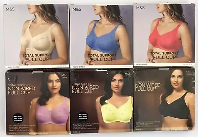 £12.95 • Buy M&S Total Support Non Wired Full Cup Bra Various Sizes & Various Colours BNWT