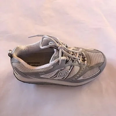 Skechers Shape-Ups SN 11814 Color Code Silver/Blue Sneakers Womens Size 7 • $16.25