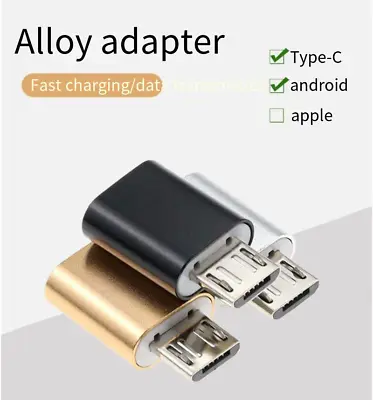10x USB Type C Female To Micro USB Male Connector Adapter Converter V8 Charging • $7.99